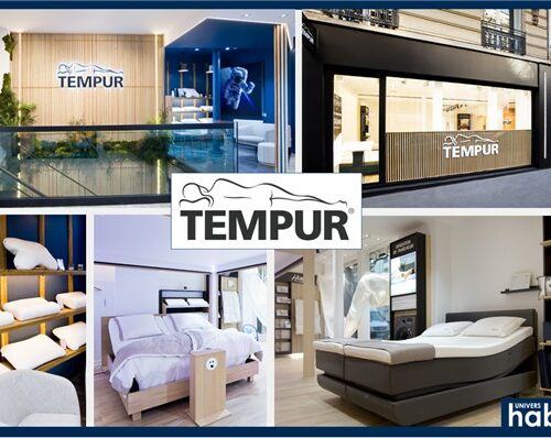Tempur impose sa marque et son univers dans le paysage parisien de la literie