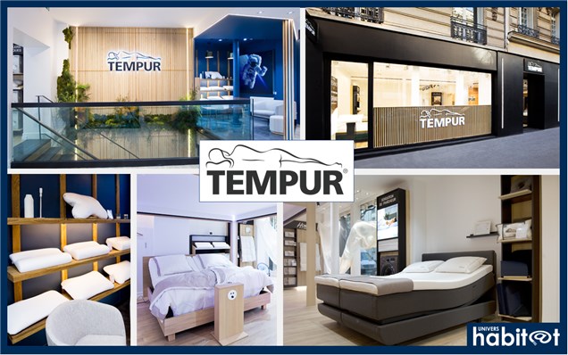 Tempur impose sa marque et son univers dans le paysage parisien de la literie