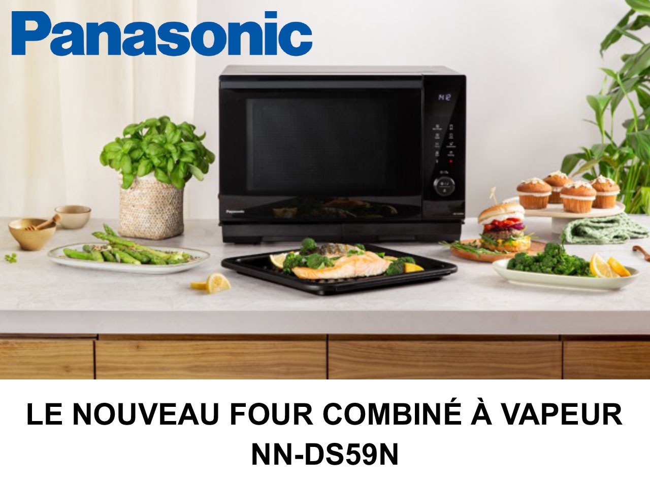 PANASONIC : compact, le nouveau four combiné vapeur NN-DS59N a tout d’un grand !