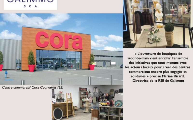 Galimmo SCA annonce l’ouverture d’une Ressourcerie au sein du Centre commercial Cora Courrières (62)