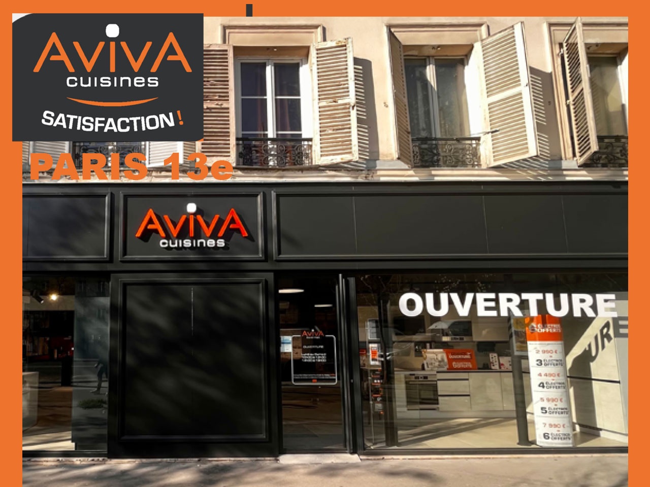 Cuisines Aviva ouvre son 1er magasin parisien intra-muros avec son nouveau concept petite surface