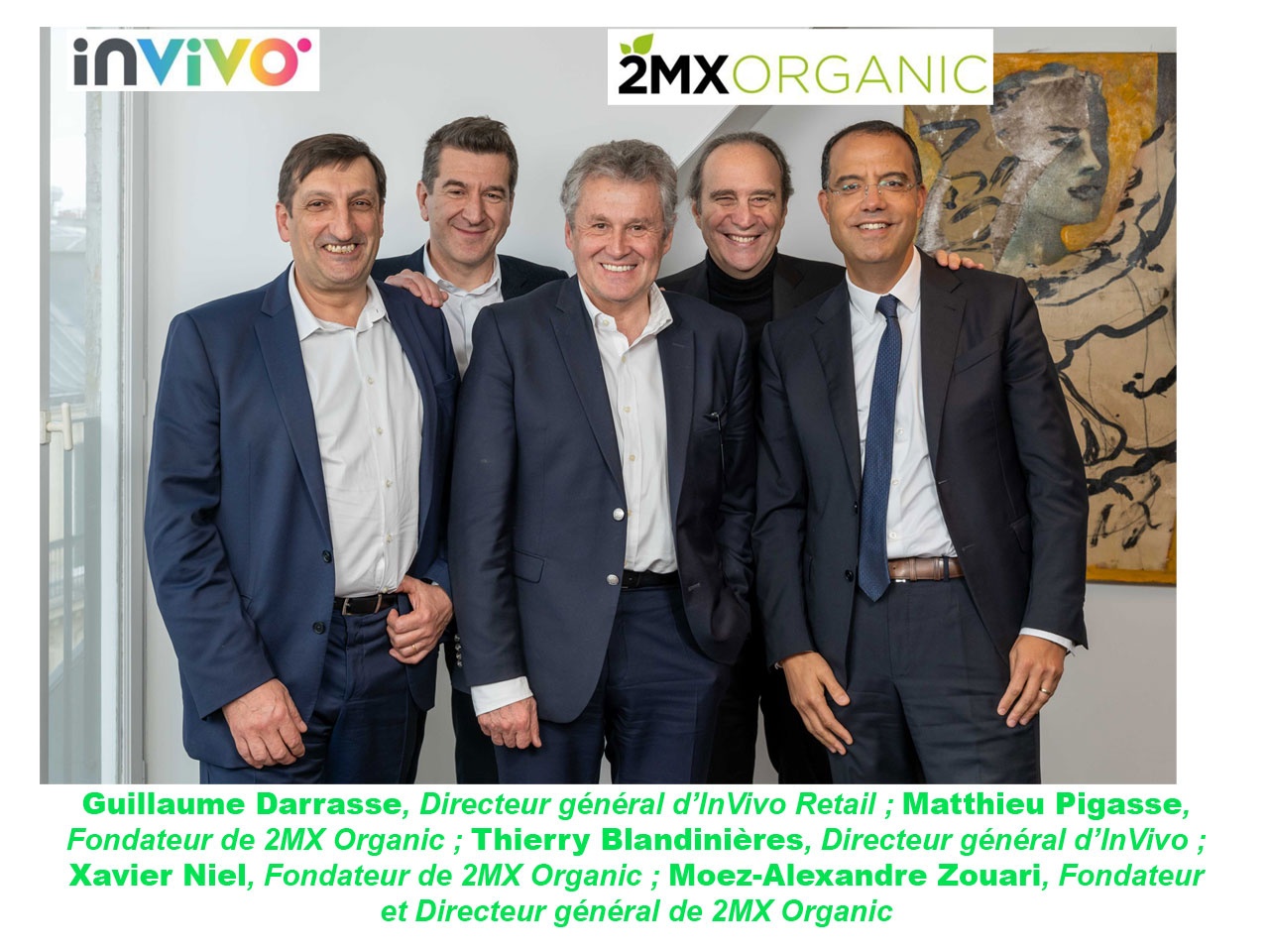 InVivo et 2MX Organic s’associent pour créer un leader de la distribution responsable