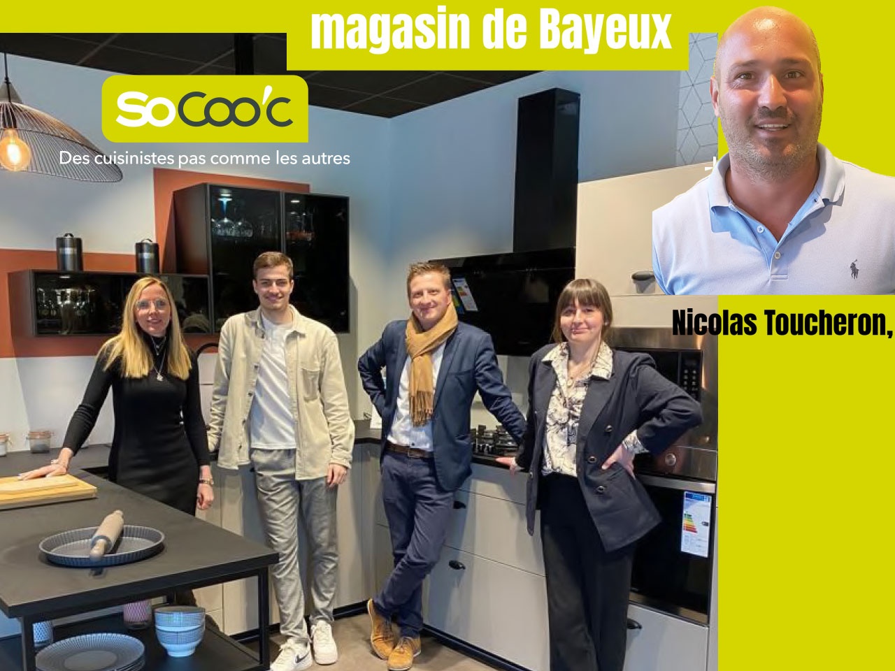 SoCoo’c annonce  la reprise du  magasin de Bayeux