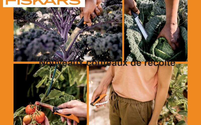 Fiskars présente ses nouveaux couteaux de récolte