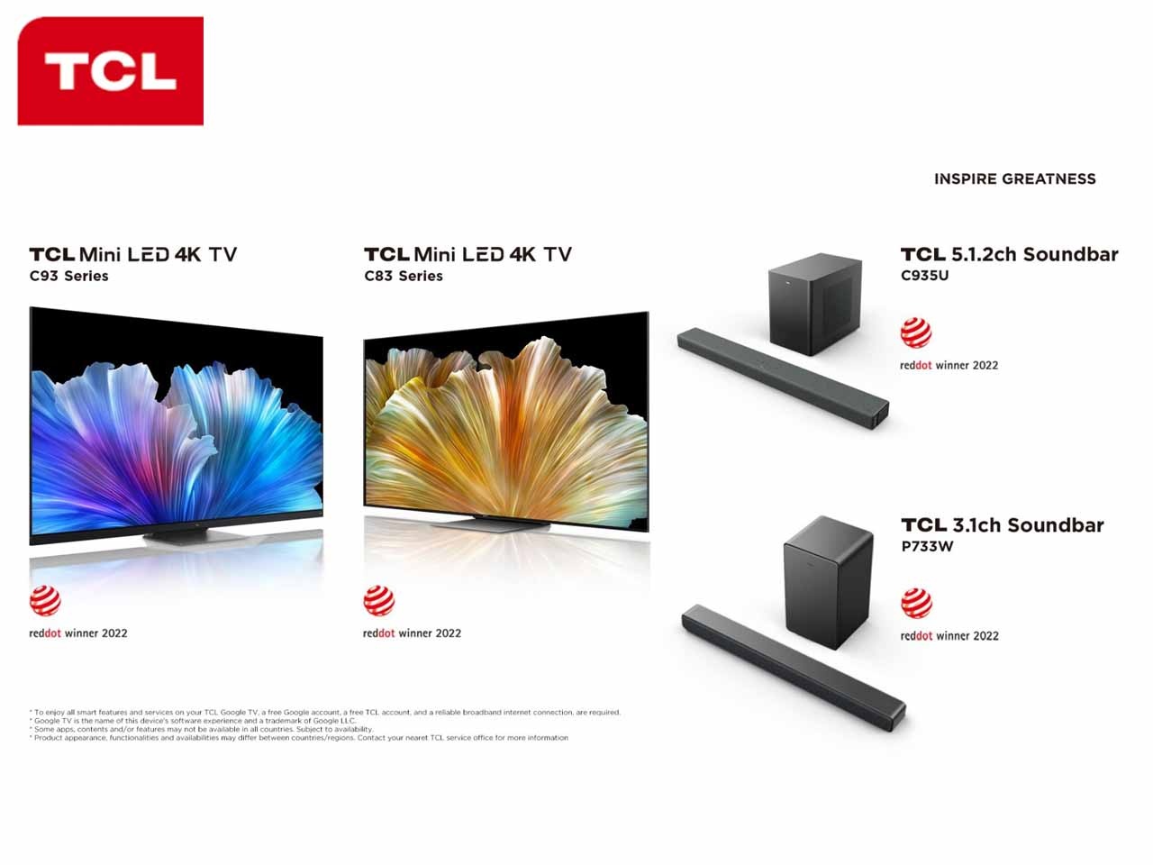 TCL dévoile ses nouveautés multi-catégories du printemps 2022 !