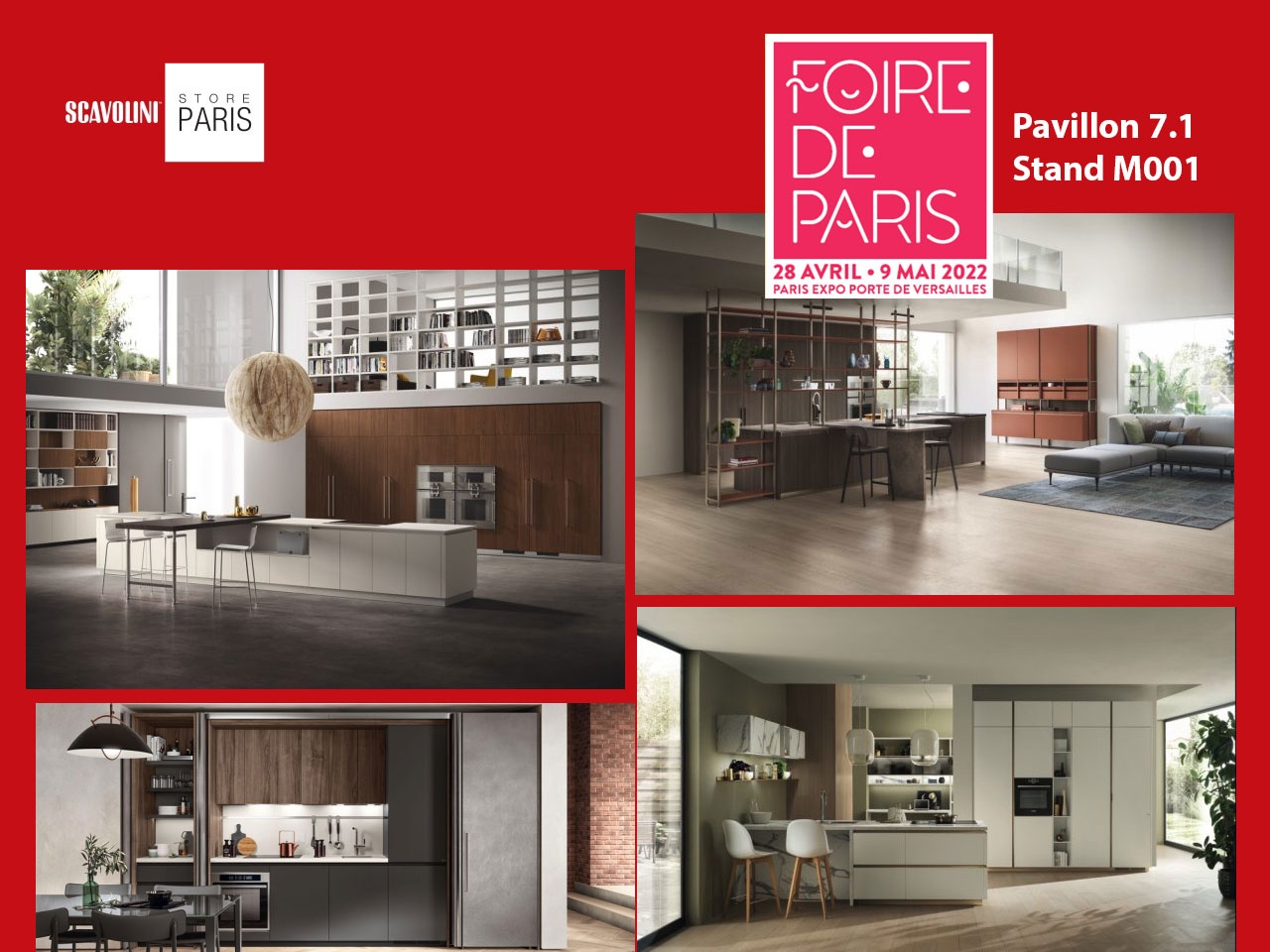 SCAVOLINI s’expose à Foire de Paris et à Bruxelles, en ouvrant son premier Scavolini Store !