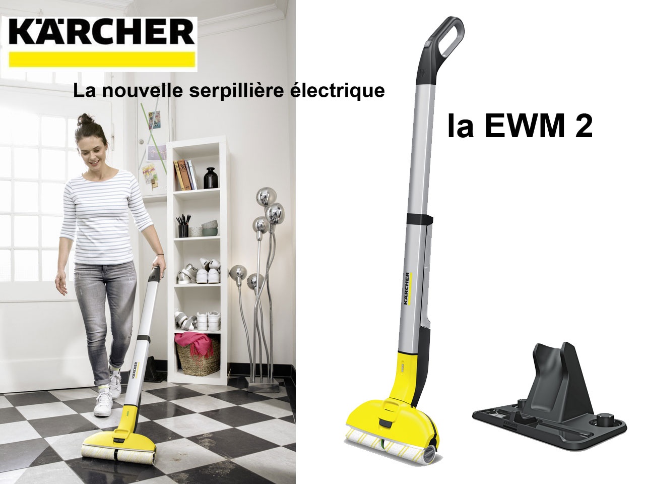 Kärcher innove encore, avec la nouvelle serpillière électrique : EWM 2