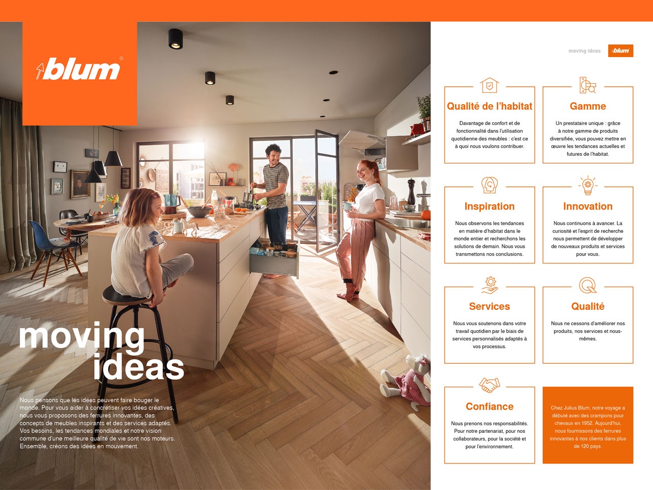 Blum, présent à Eurobois, y dévoilera avec « moving ideas », une nouvelle identité de marque et ses nouvelles solutions