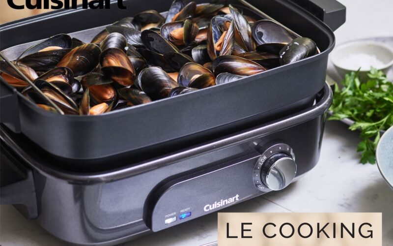 CUISINART AVEC LE COOKING : SAISIR, GRILLER, CUIRE,  MIJOTER ET CUIRE  À LA VAPEUR, AVEC  UN SEUL APPAREIL