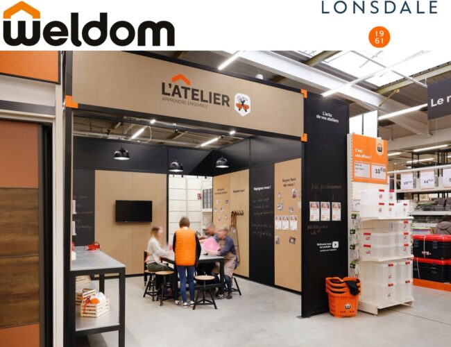 WELDOM REDEFINIT SON CONCEPT POINT DE VENTE AVEC LONSDALE AKDV