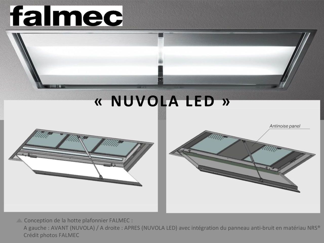 FALMEC: LE NOUVEAU MODÈLE « NUVOLA LED » OPTIMISÉ