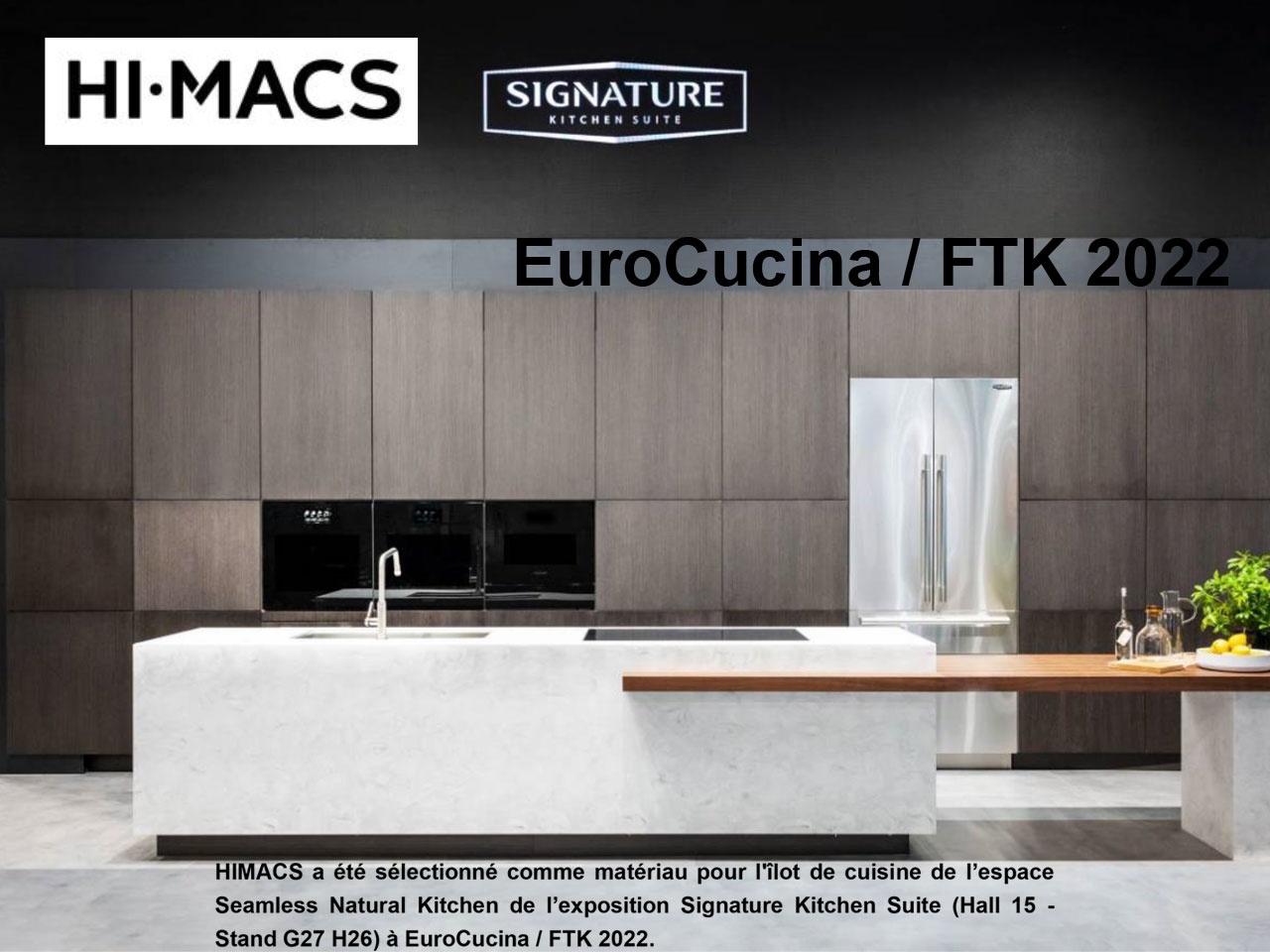 HIMACS pour Signature Kitchen Suite à EuroCucina / FTK 2022