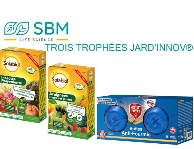 SBM LIFE SCIENCE FRANCE RÉCOMPENSÉ AVEC TROIS TROPHÉES JARD’INNOV®