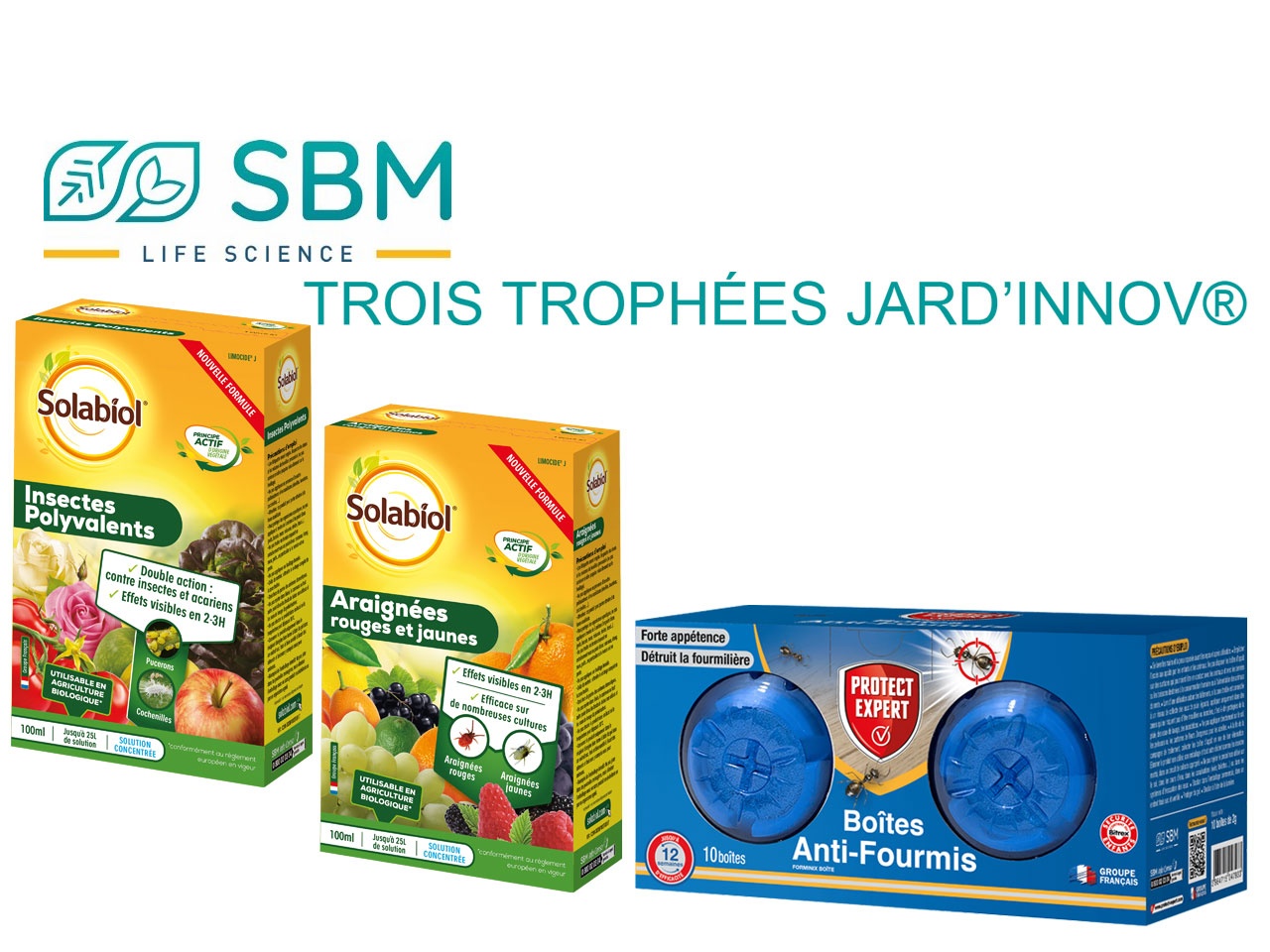 SBM LIFE SCIENCE FRANCE RÉCOMPENSÉ AVEC TROIS TROPHÉES JARD’INNOV®