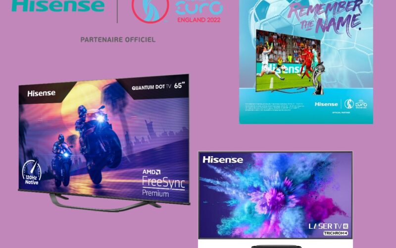 Hisense accompagne les passionnés de foot et les joueuses  lors de l’Euro Féminin 2022