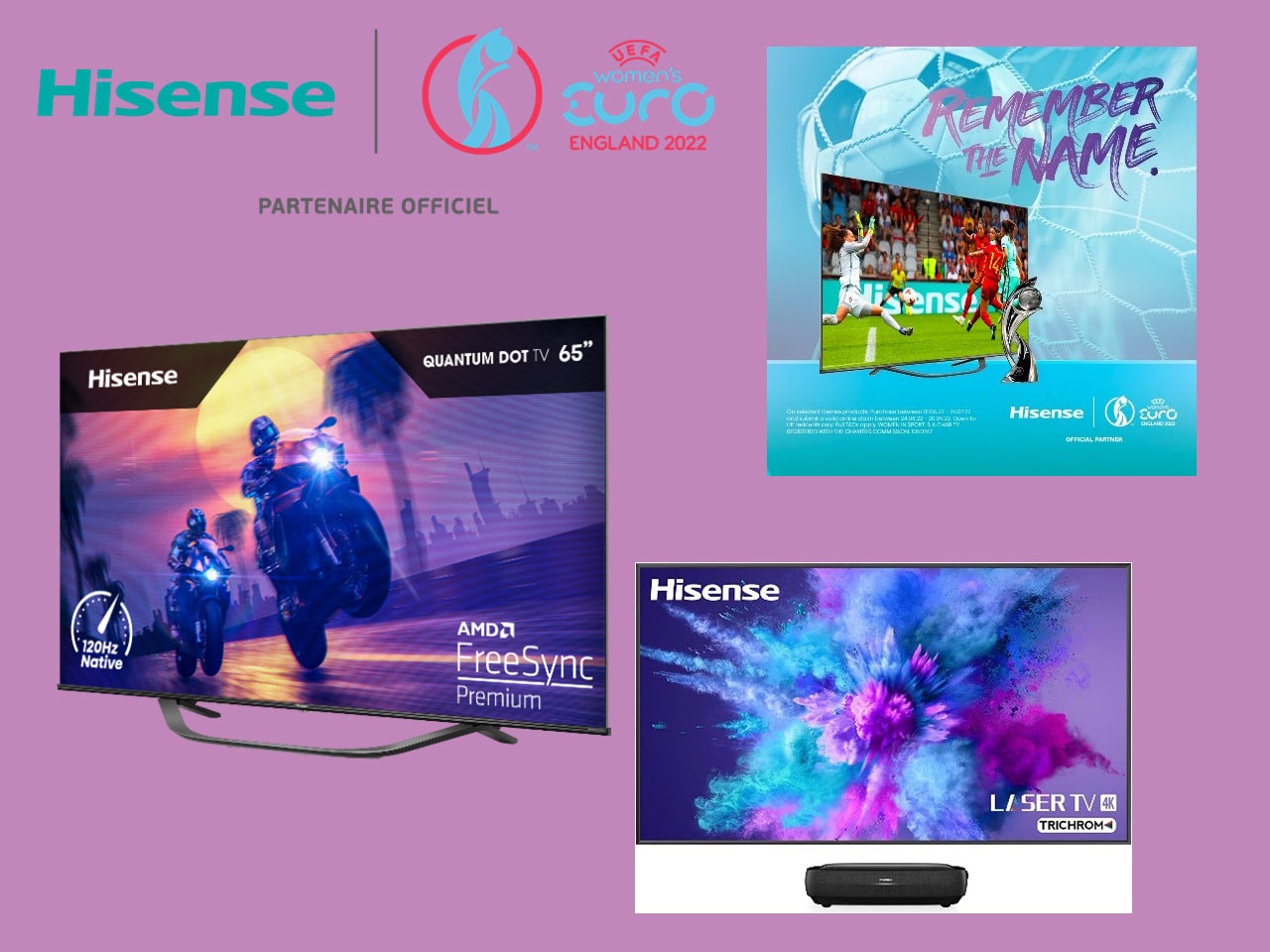 Hisense accompagne les passionnés de foot et les joueuses  lors de l’Euro Féminin 2022