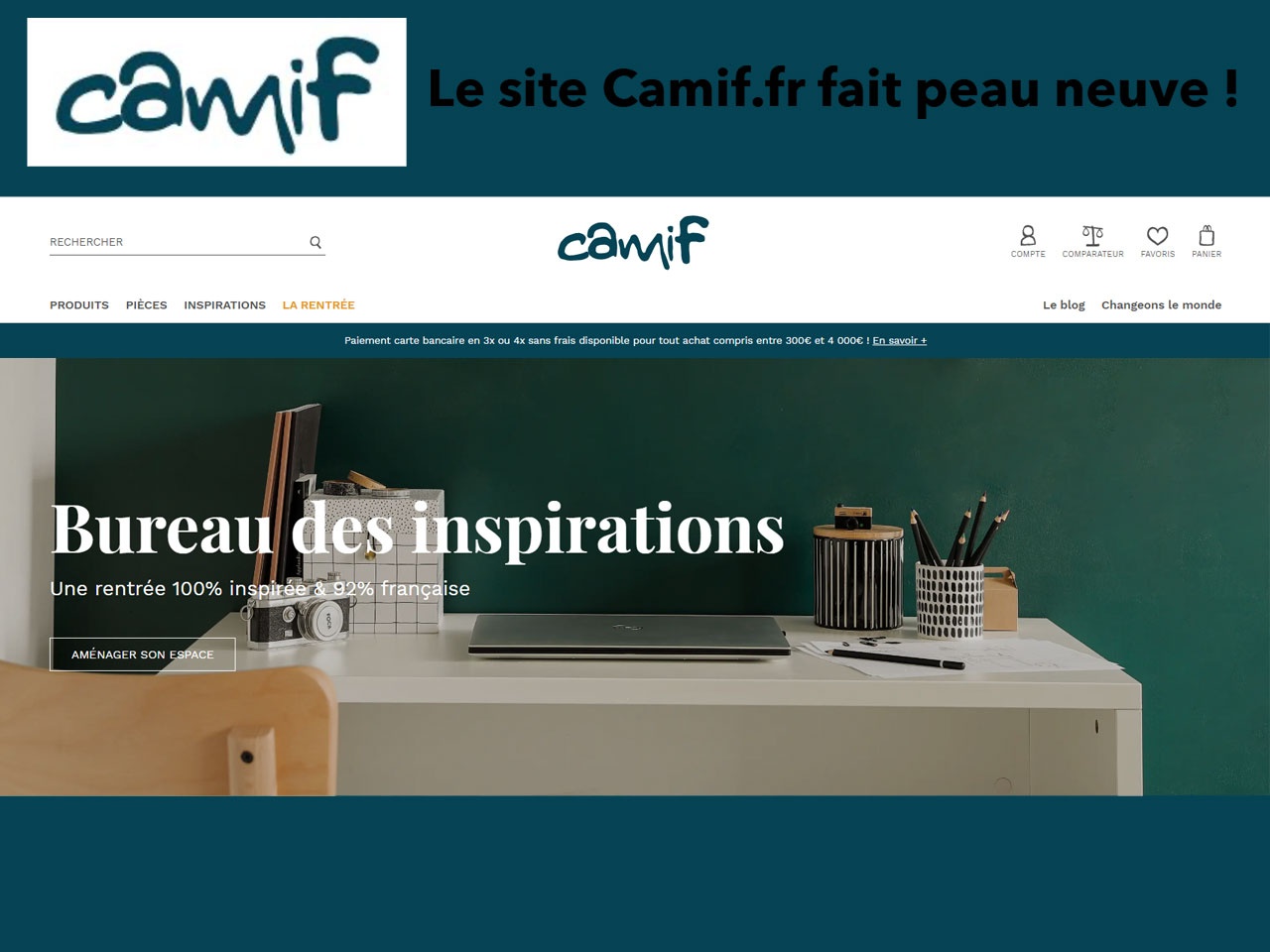 Le site Camif.fr a fait peau neuve pour offrir la meilleure expérience digitale à ses clients !