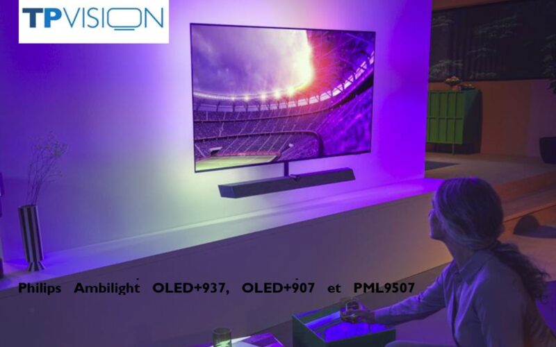 Philips TV présente les nouveaux OLED+937, OLED907 et PML9507 pour une expérience cinéma et sonore premium