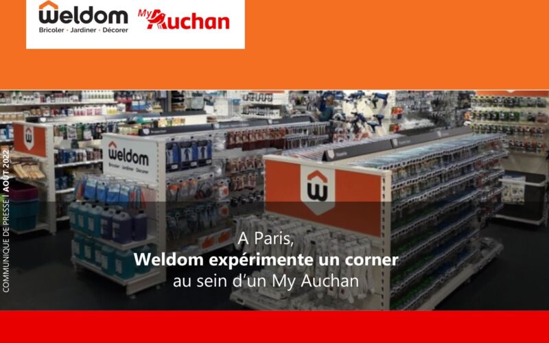 Weldom expérimente un corner au sein d’un My Auchan de la rue de Javel à Paris 15ème