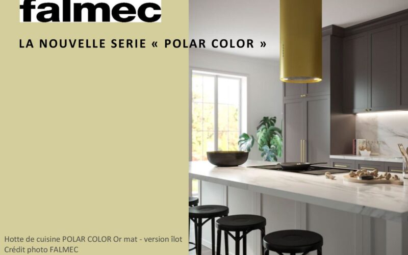 FALMEC ENRICHIT LA COLLECTION DE HOTTES DE CUISINE « POLAR » AVEC LA NOUVELLE SERIE « POLAR COLOR »