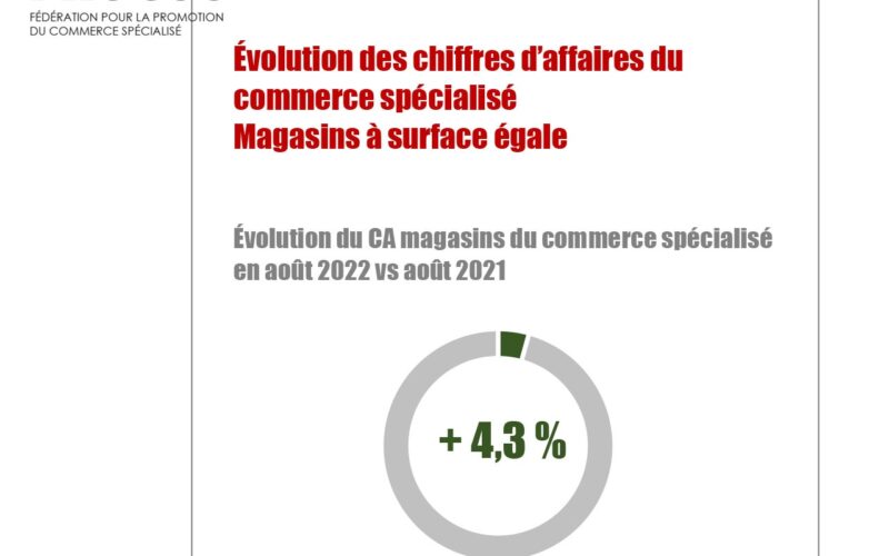 PROCOS : Commerce spécialisé en août : l’été se termine mieux qu’il n’avait  commencé ; beaucoup d’incertitudes pour la fin de l’année