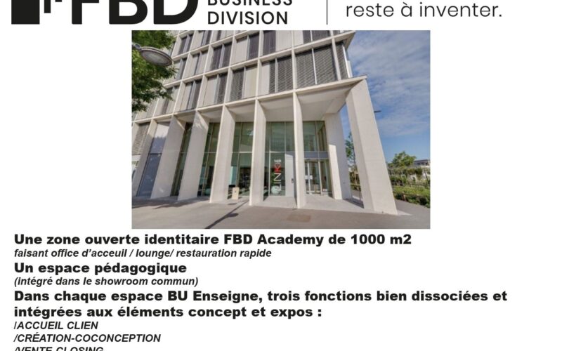 GROUPE FBD : La toute nouvelle FBD Academy a ouvert ses portes le 22 août dernier à Lyon