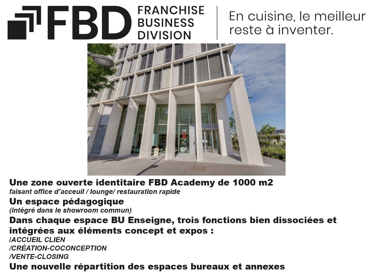 GROUPE FBD : La toute nouvelle FBD Academy a ouvert ses portes le 22 août dernier à Lyon