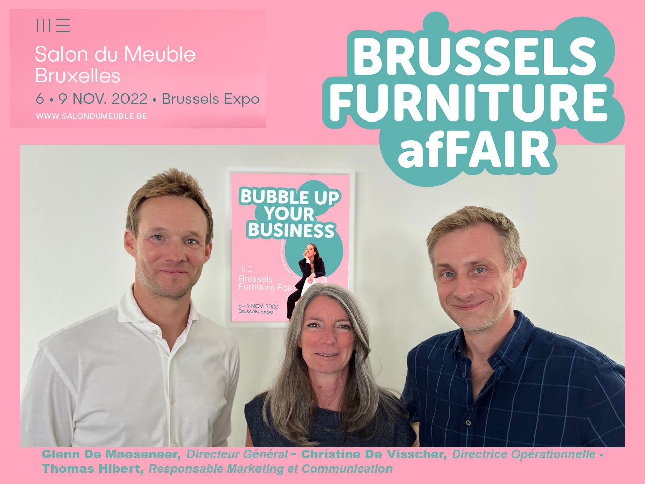 Salon Meuble Bruxelles étoffe ses équipes et nomme Glenn De Maeseneer, nouveau Directeur Général