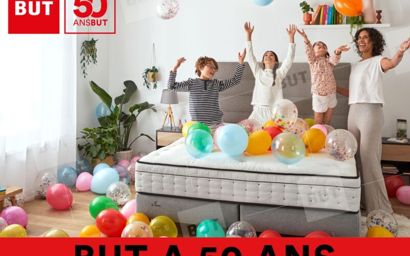 BUT A 50 ANS et le fête avec sa nouvelle signature de marque « Vos envies sans attendre »