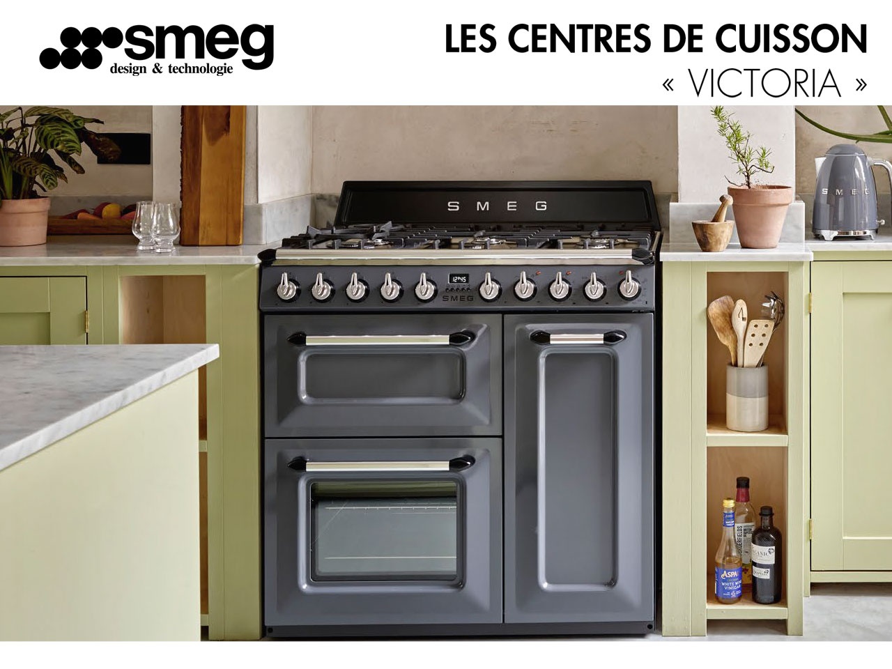 SMEG :  Les centres de cuisson « VICTORIA », de la petite cuisinière au piano de cuisson