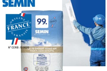 SEMIN UNE ENTREPRISE ENGAGÉE PROPOSE UN NOUVEL ENDUIT CE78 – 4H DE LA GAMME SEMIN 99, ORIGINE FRANCE GARANTIE!