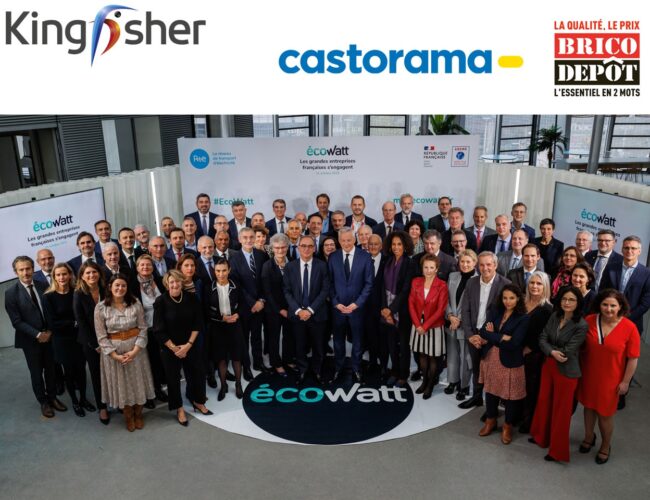 Kingfisher France : Ses enseignes Brico Dépôt et Castorama deviennent signataires de la charte EcoWatt.
