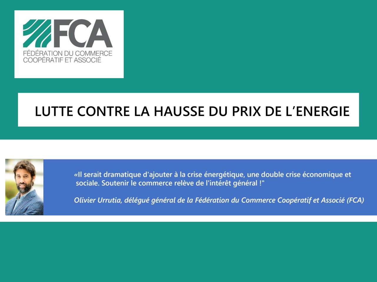 LA FCA en appelle à la responsabilité du Gouvernement pour éviter la faillite de nos commerces