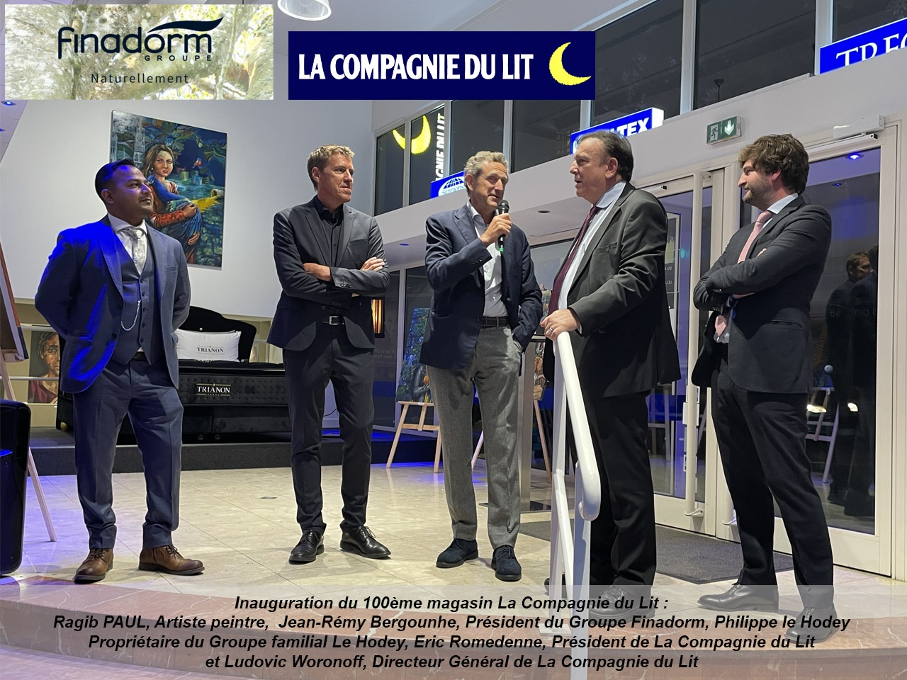 Le Groupe Finadorm annonce l’acquisition effective du réseau de magasins de literie « La Compagnie du Lit », au Groupe Le Hodey