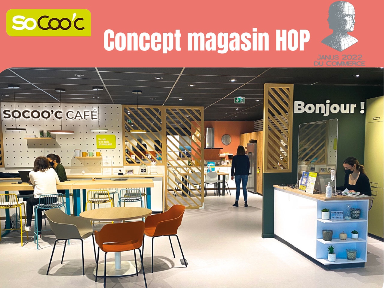 L’enseigne SoCoo’c reçoit le JANUS du Commerce 2022 pour son concept magasin HOP !