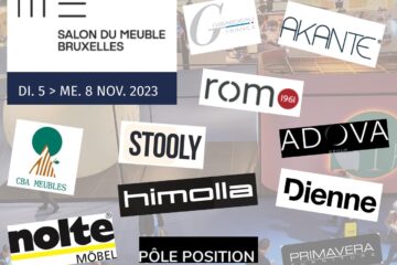 Vitrines du salon du Meuble de Bruxelles 2022