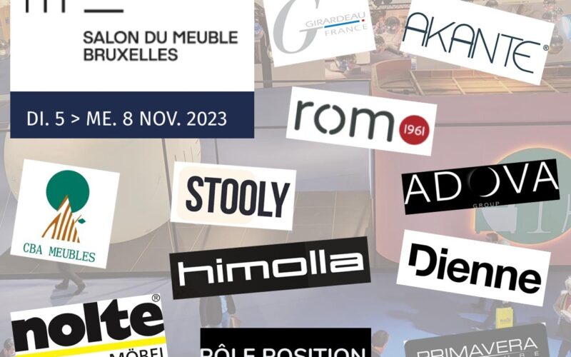 Vitrines du salon du Meuble de Bruxelles 2022