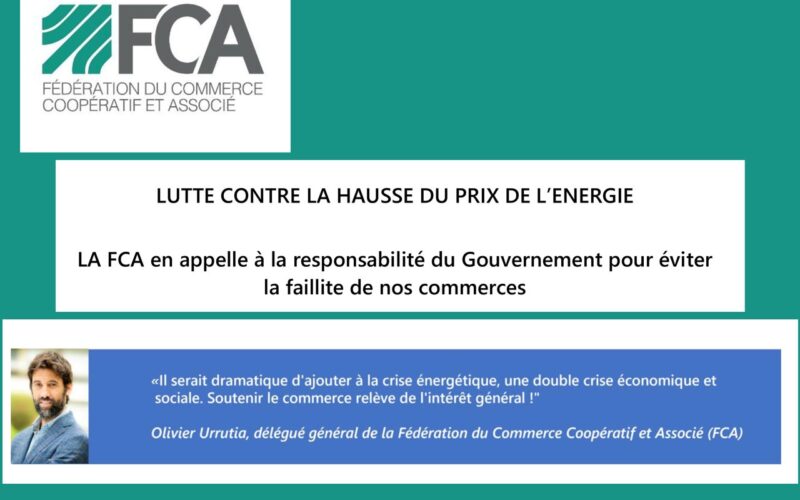 LA FCA en appelle à la responsabilité du Gouvernement pour éviter  la faillite de nos commerces