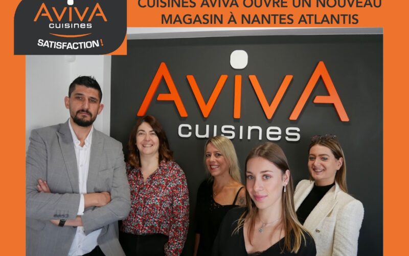 CUISINES AVIVA OUVRE UN NOUVEAU MAGASIN À NANTES ATLANTIS AVEC GRÉGOIRE POINTE, SON 3e MAGASIN AUX COULEURS DE L’ENSEIGNE