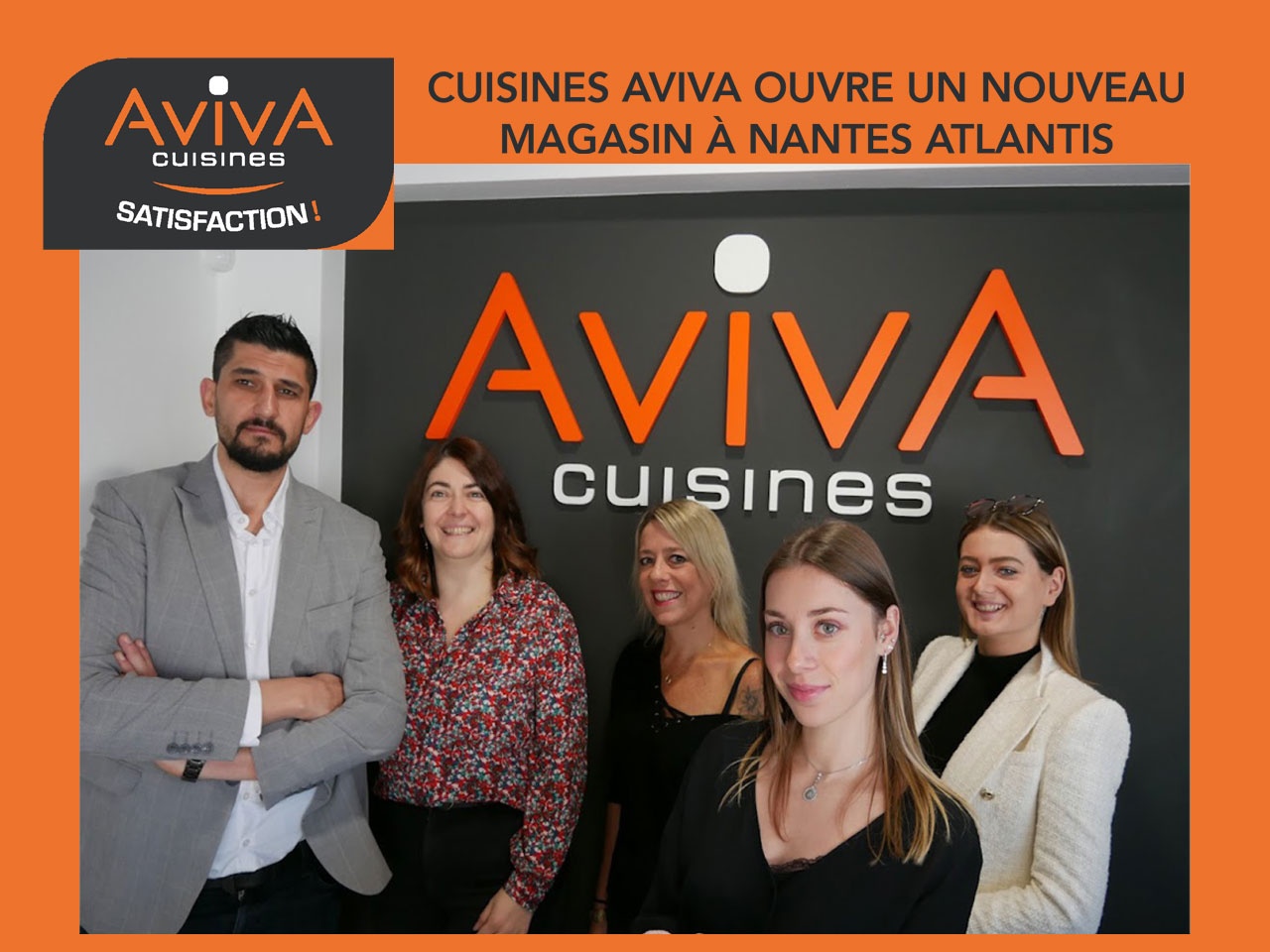 CUISINES AVIVA OUVRE UN NOUVEAU MAGASIN À NANTES ATLANTIS AVEC GRÉGOIRE POINTE, SON 3e MAGASIN AUX COULEURS DE L’ENSEIGNE