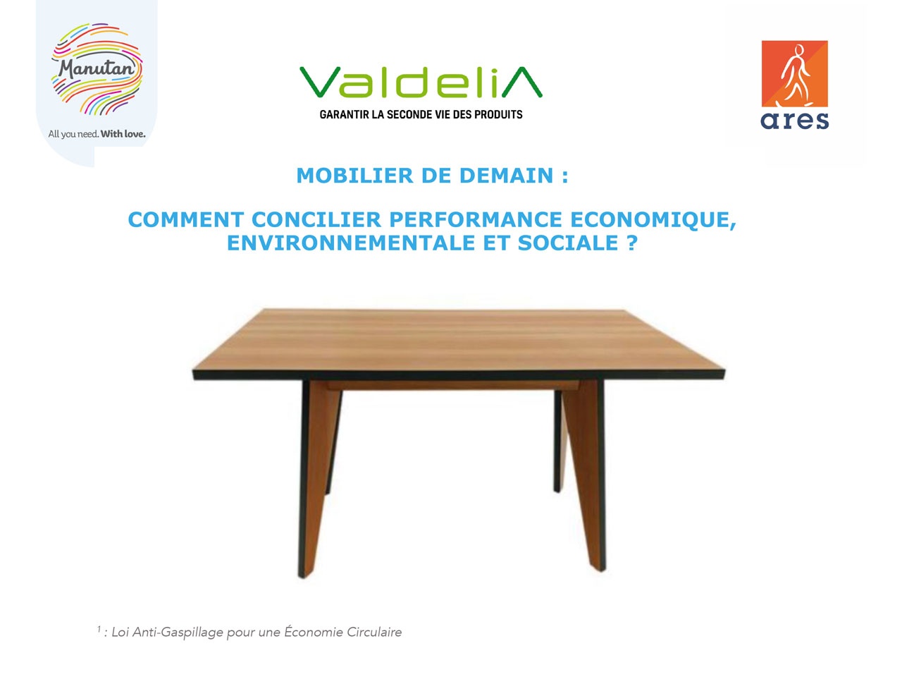 GROUPE MANUTAN : MOBILIER DE DEMAIN :  COMMENT CONCILIER PERFORMANCE ECONOMIQUE,  ENVIRONNEMENTALE ET SOCIALE ?