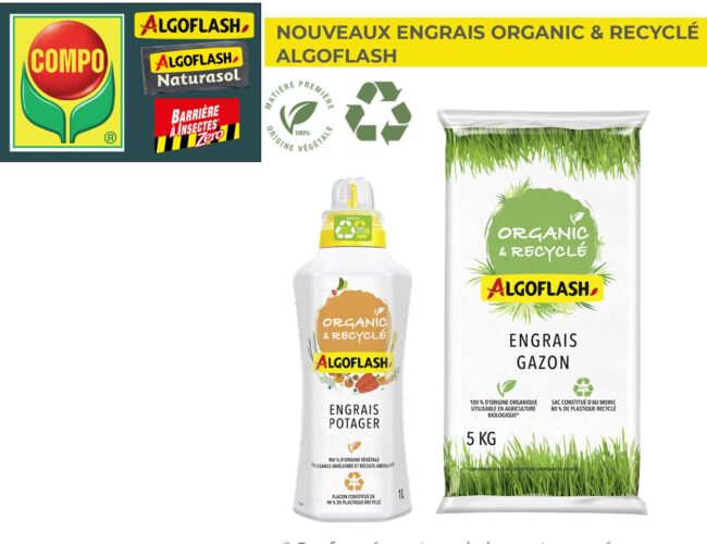 COMPO : NOUVEAUTÉS DANS SES MARQUES ALGOFLASH, ALGOFLASH NATURASOL & BARRIÈRE À INSECTES