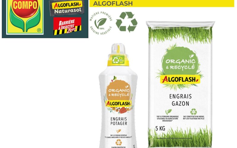 COMPO : NOUVEAUTÉS DANS SES MARQUES ALGOFLASH, ALGOFLASH NATURASOL & BARRIÈRE À INSECTES