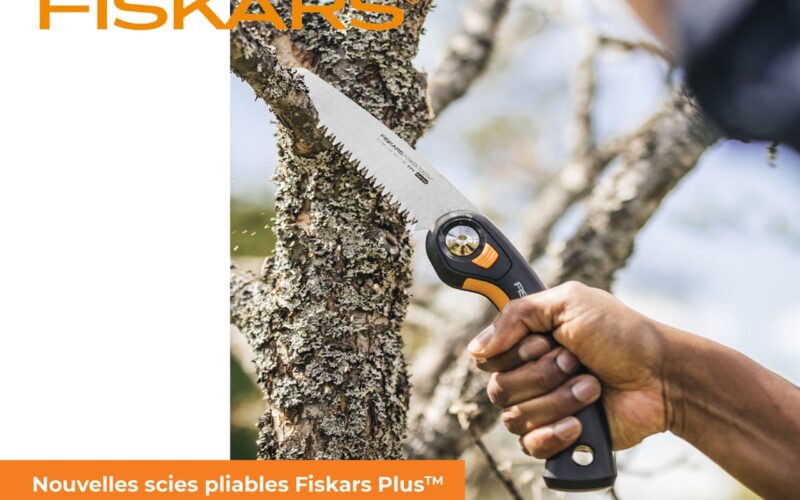 FISKARS : Nouvelles scies pliables Fiskars PlusTM