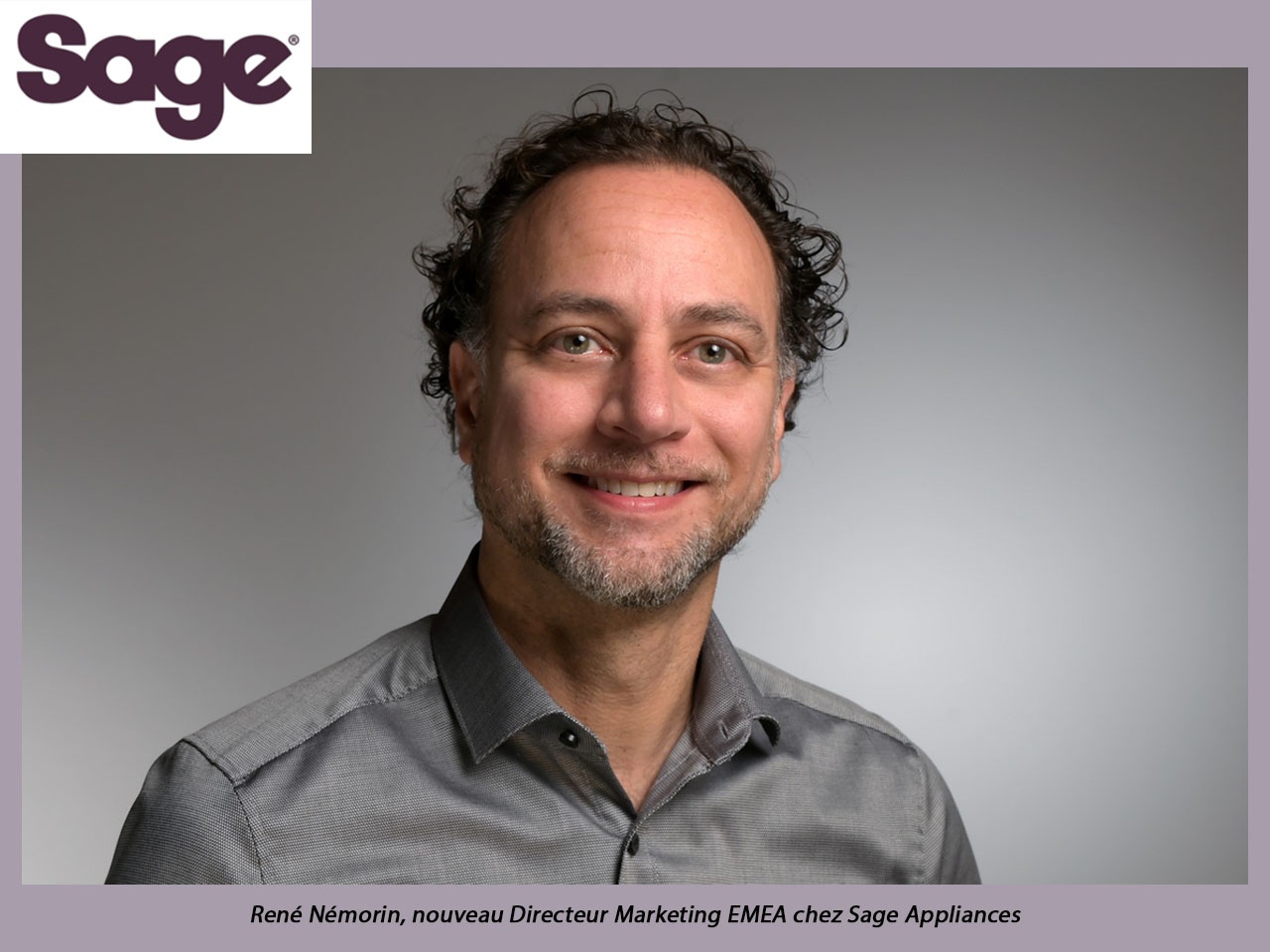 René Némorin est nommé Directeur Marketing EMEA chez Sage Appliances