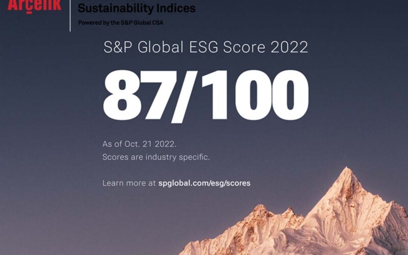 Récompensé par Dow Jones Sustainability Indices  (DJSI), Arçelik obtient le meilleur score du secteur des biens durables pour la maison