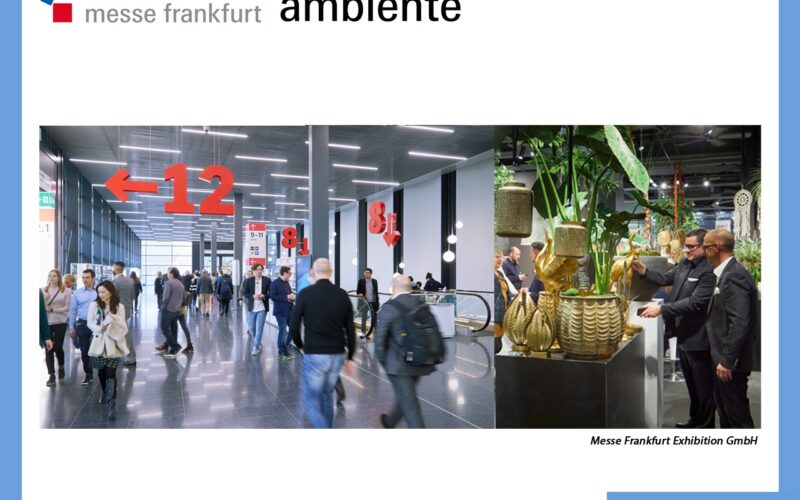 Ambiente, Christmasworld et Creativeworld se réunissent à Francfort du 3 au 7 février