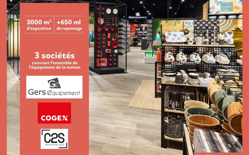 Gers Equipement, Cogex et C2S réunis dans un showroom dédié à l’équipement de la maison à Gonesse