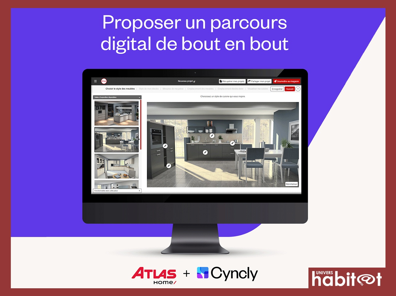 Atlas Home renforce son partenariat avec Cyncly pour la visualisation 3D