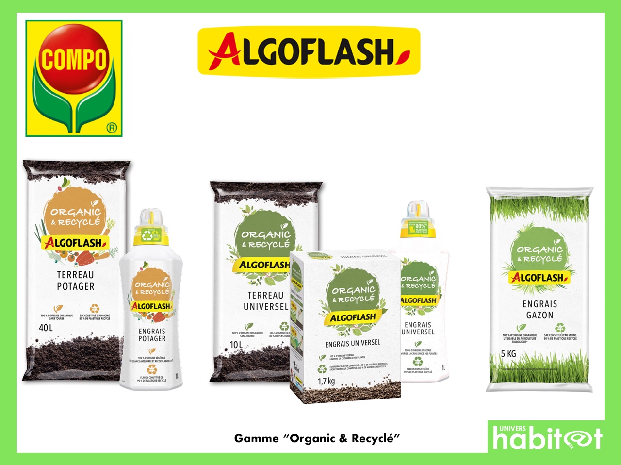 Algoflash présente sa nouvelle gamme d’engrais « Organic & Recyclé »